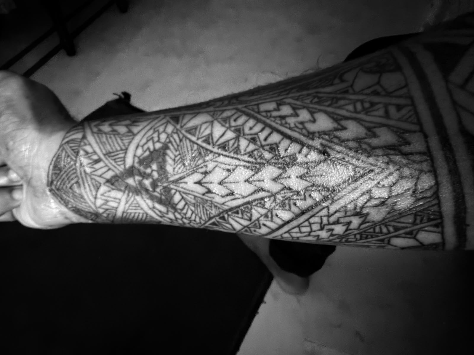 Large detailed black and grey tattoo sleeve - Devil Art Studio also advises Lahore clients on tattoo removal and cover-up options