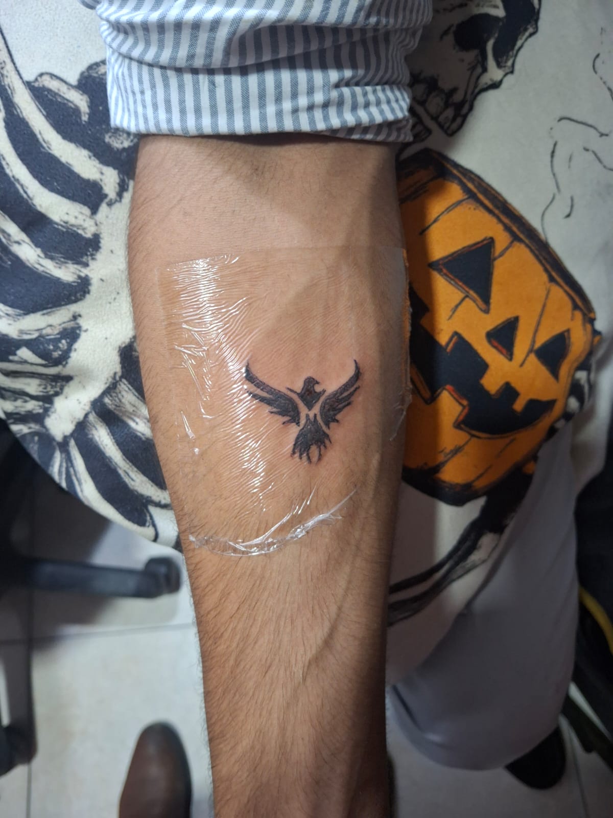 Fresh black bird wrist tattoo, a hot tattoo idea for men and women in Lahore
